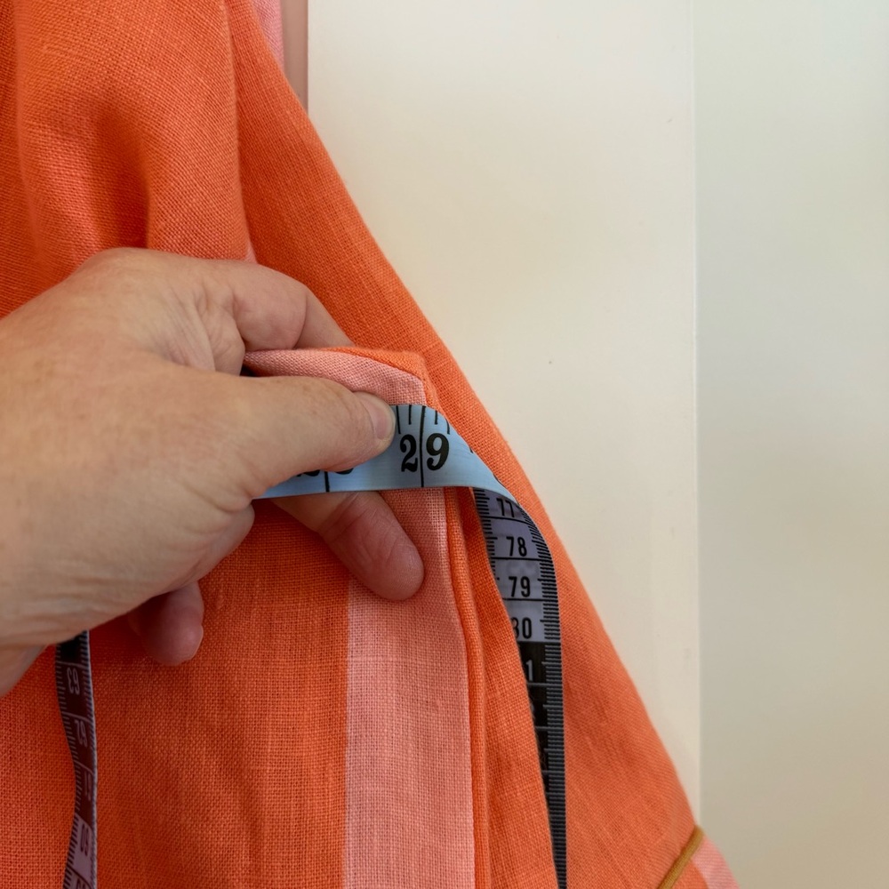 Block Shop Textiles Dot Dash Robe in Apricot XXL-XXXL Petite - Picture 7 of 8